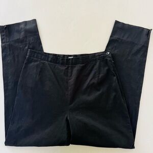 Philippe Adec Black High Rise Straight Leg Trousers 10